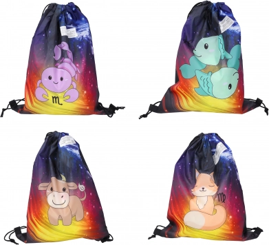 Sac à dos Zodiac avec motif des 12 signes