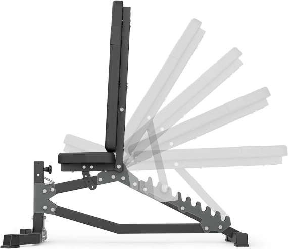 Precieze afstelling van de rugleuning voor elke oefening