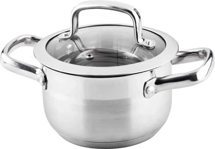Marmite Lamart Prestige avec couvercle en verre 1,8 l
