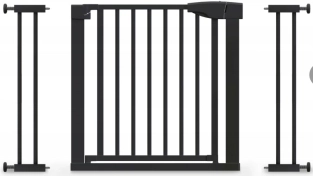 BabyProtect safety door gate 75–110 cm black - 1 piece