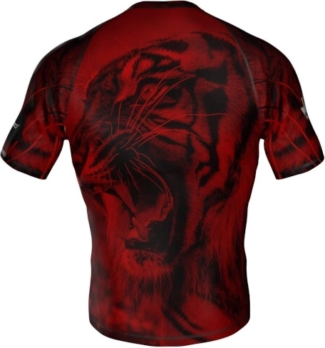 Colorfast sublimation print with tiger design