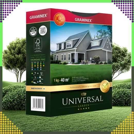 Premium Universal-Rasensamenmischung 1 kg – robuster und dichter Rasen