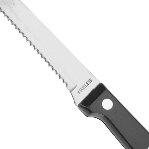 Gezahnte Schneide aus Edelstahl