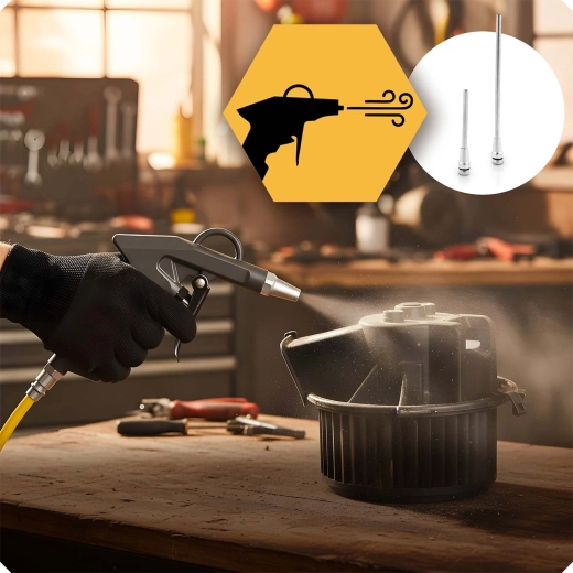 Effectief afblazen en reinigen met perslucht