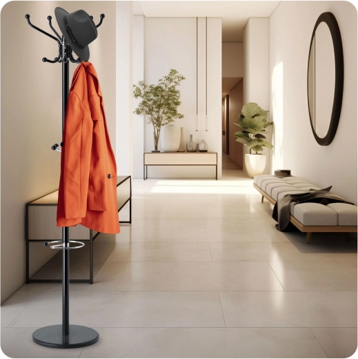 Practical space for umbrellas and accessories