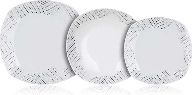 Elegante vierkante vorm met subtiele decoratie