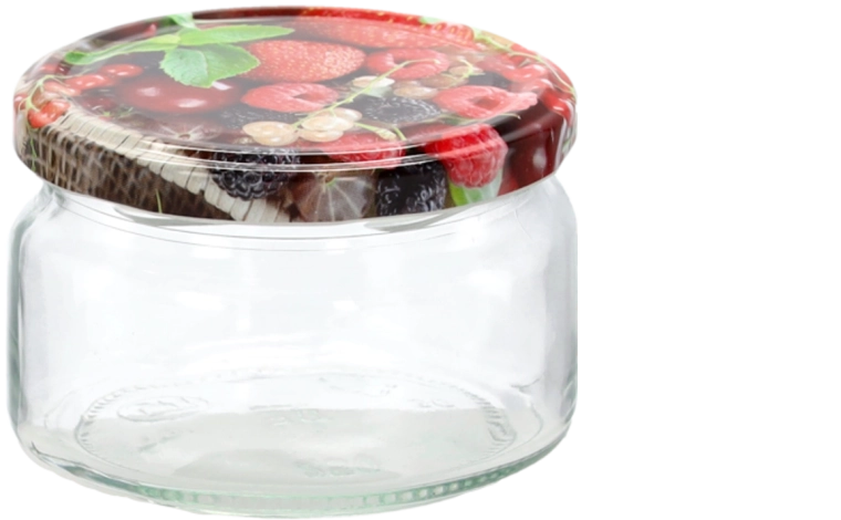 Bocaux 250 ml avec couvercle à vis fi 82 (lot de 8 pièces)