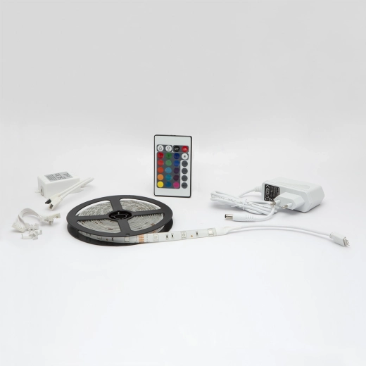 RGB-LED-Streifen mit Fernbedienung, 3 m