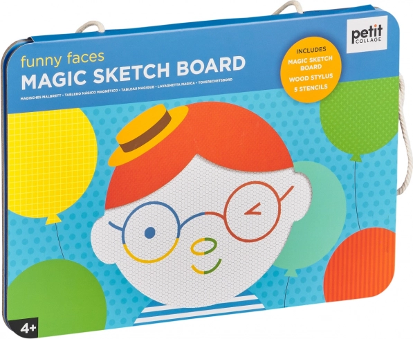 Magnetic Drawing Board with Children's Faces by Petit Collage