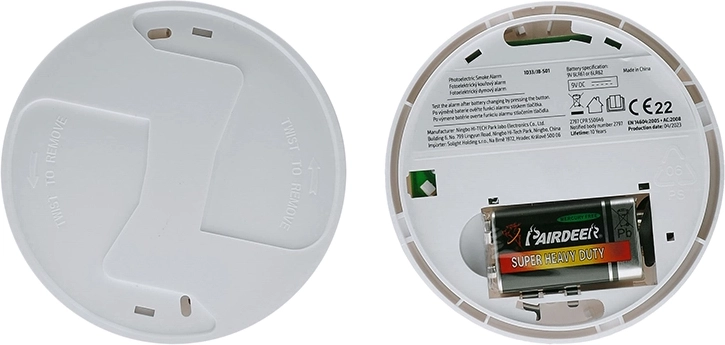 Easy installation and 9V battery power
