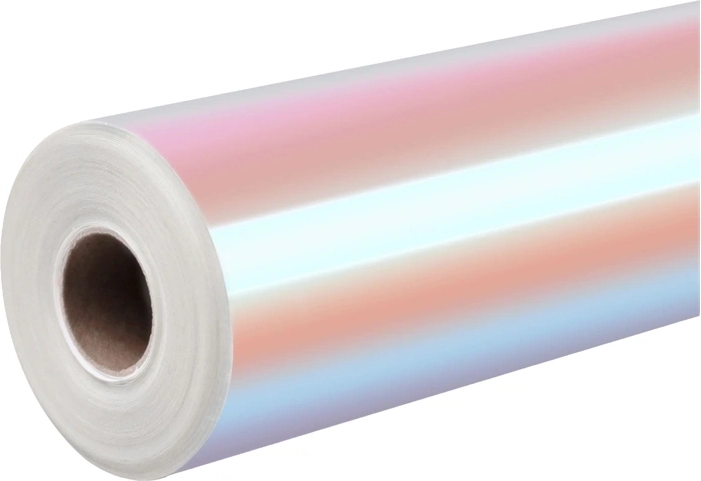 Holografische zelfklevende folie HTVRONT roze-paars 30,5 × 90 cm - 1 stuk