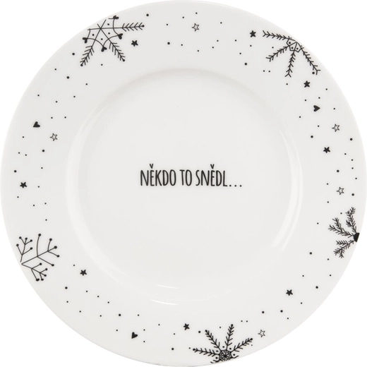 Porcelain dessert plate Vločka 20 cm