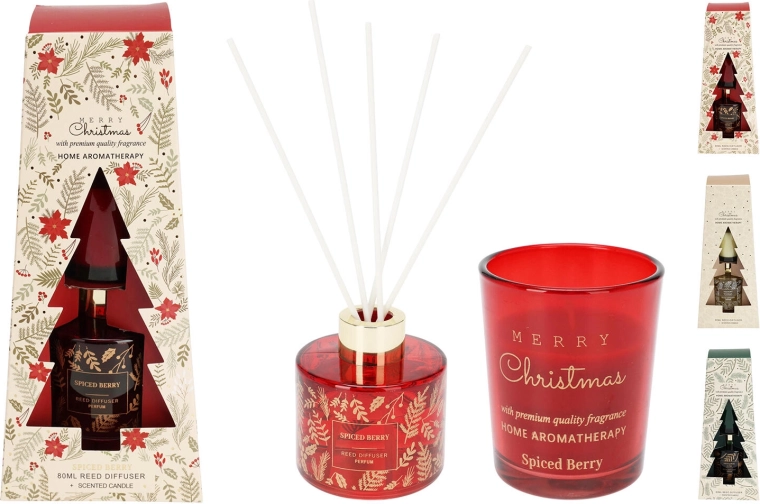 Aroma diffuser 80 ml and scented candle 60 g, assorted varieties - 1 piece