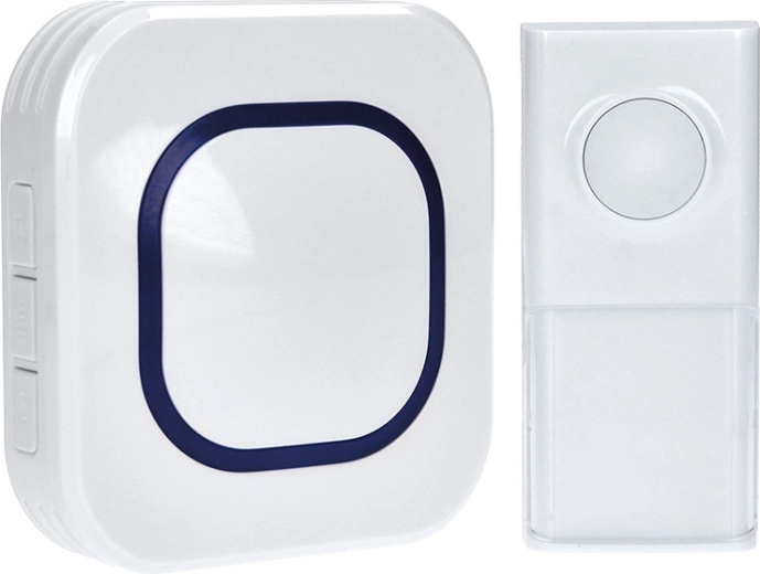 Solight draadloze deurbel voor stopcontact met een bereik van 250 m, wit
