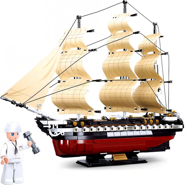 Sluban Model Bricks M38-B0836 Frégate USS Constitution voilier de guerre