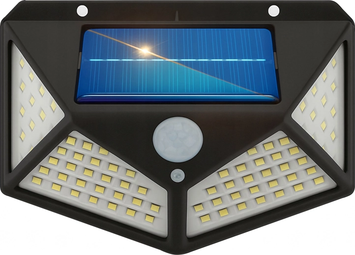 Wide-angle lighting with 100 LEDs