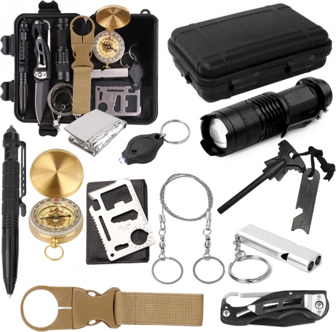 Kit de survie 10 en 1 dans une mallette
