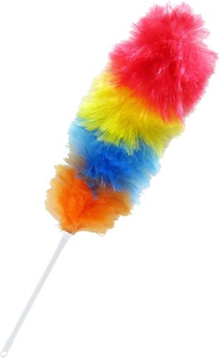 Antistatic duster with colorful tassels 66 cm