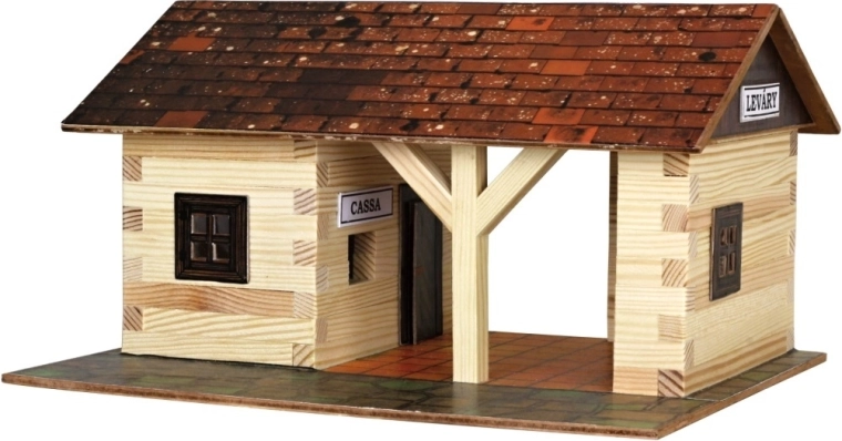 Walachia houten lijmmodel spoorwegstation