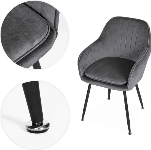Stable steel legs and floor protection