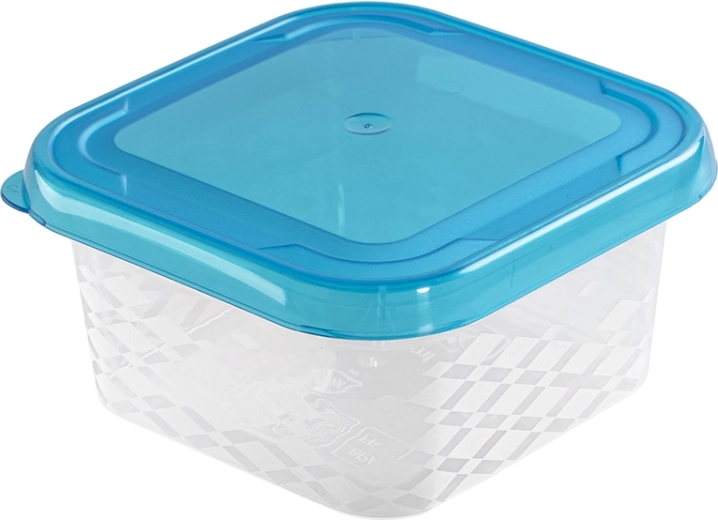 Blue Box quadratische Lebensmittelbox 0,25 l blau