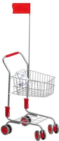 small foot winkelwagen voor kinderen zilverkleurig