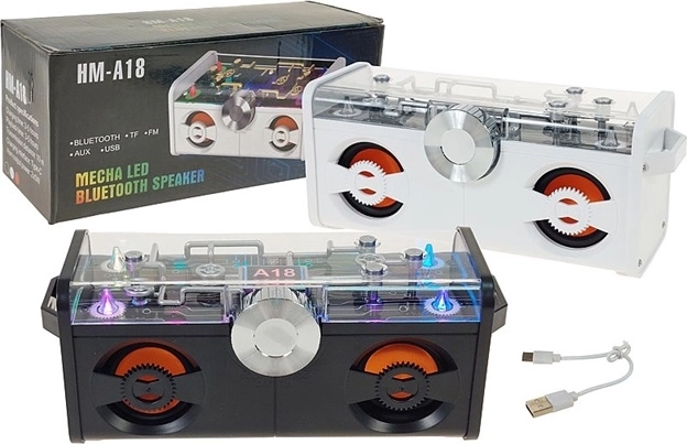 Bluetooth-speaker met FM-radio en LED-achtergrondverlichting