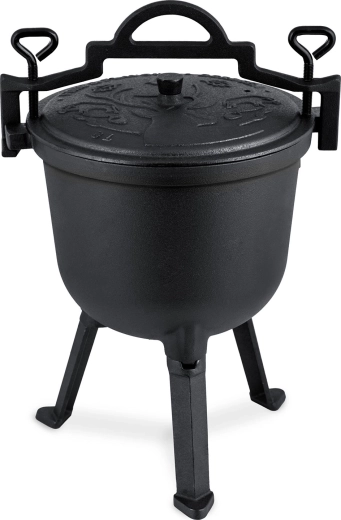 Massives Gusseisen für gleichmäßiges Garen