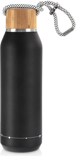 Orion Stainless Steel Thermos Flask, Black, 580 ml