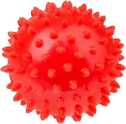 Fizjo rehabilitation massage spiky ball 7.6 cm red