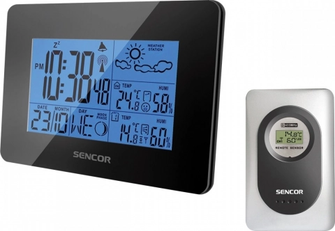 Station météo avec thermomètre et hygromètre sans fil
