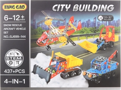 Screw-on Construction Set Transportation Vehicles