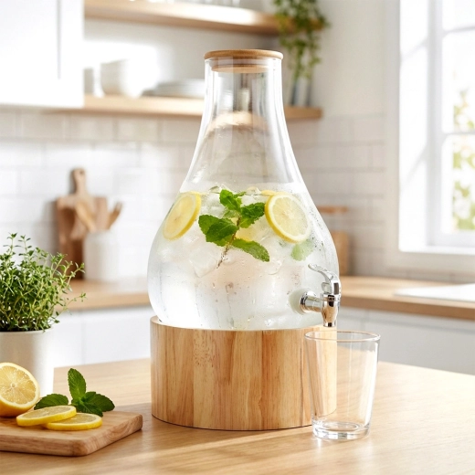 Securely closed with a sealing bamboo lid