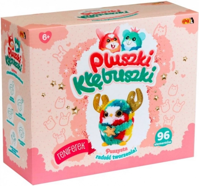 Kit créatif Pluszki-Kłębuszki – renne, 96 pièces
