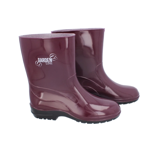 Bottes de pluie bordeaux pour femme, pointure 37