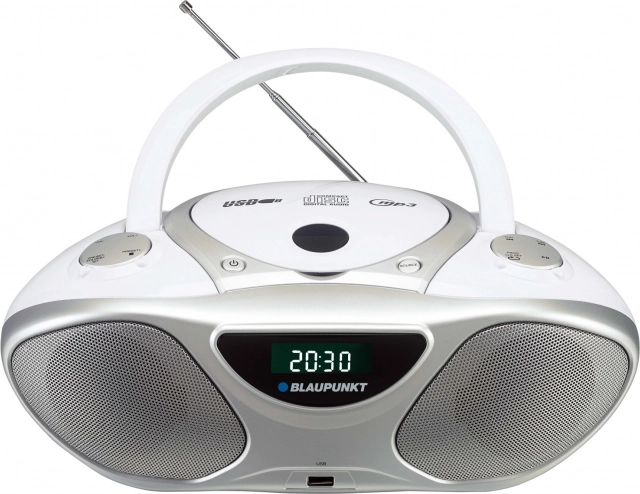 Lecteur radio portable avec CD MP3 USB AUX FM Blaupunkt BB14WH