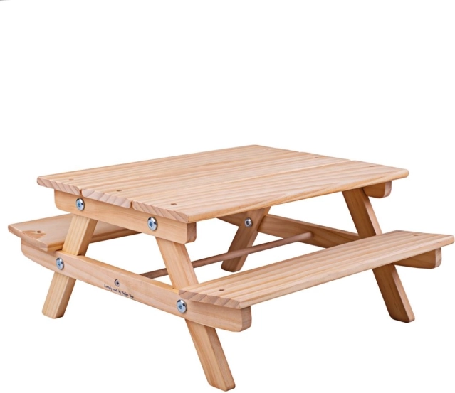 Wooden Picnic Bench for Dolls Bigjigs Toys