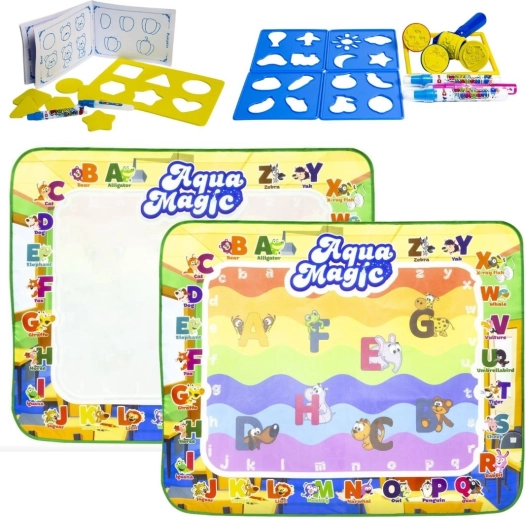 Aqua Magic educatieve water-tekenmat 100 × 80 cm - 1 stuk