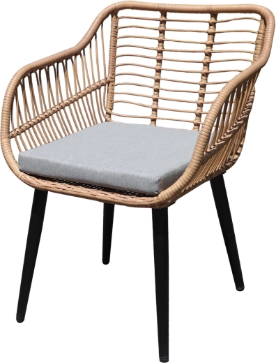 Comfortable and compact armchairs for a balcony or terrace