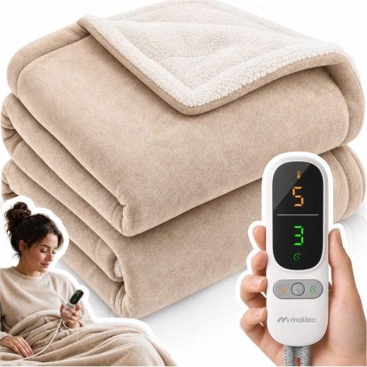 CozyHeat Electric Heated Blanket 160 W beige