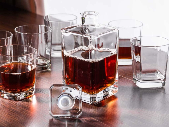 Stylish serving for a home bar