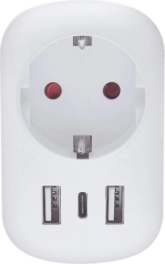 Solight travel adapter for the United Kingdom with USB-A/USB-C 20 W PD, Type G