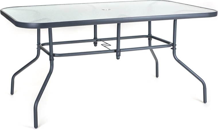 Table spacieuse avec verre trempé