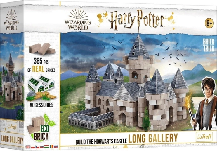 TREFL Brick Trick Harry Potter Lange Galerie XL bouwset van echte bakstenen (385 onderdelen)