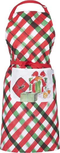 Kitchen apron Klasyka Świąt 70 × 80 cm, 100% cotton with pocket