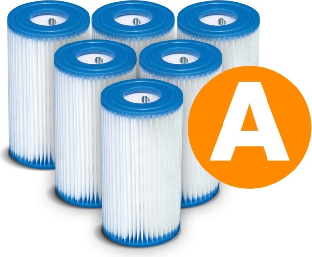 Lot de filtres papier pour pompe de filtration Type A (6 pcs) INTEX