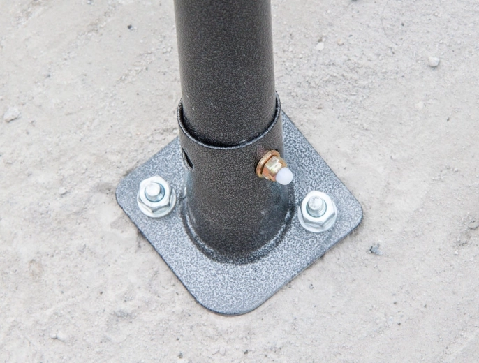 Stevige verankering op beton, asfalt en tegels