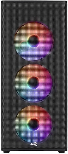boîtier PC mid tower design RGB, noir