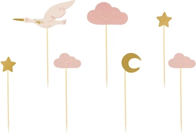 Cupcake Decoration – Stork