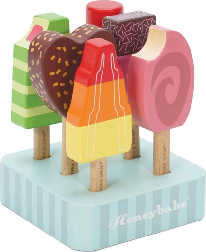 Wooden popsicles on sticks with stand Le Toy Van